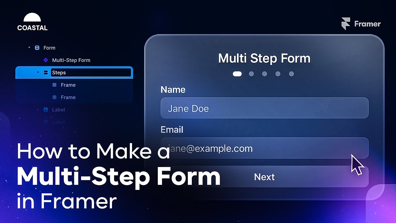 How To Make a Multi-Step Form in Framer Using AI