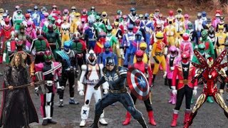 Avengers Endgame but Kamen Rider and Super Sentai also joins the battle