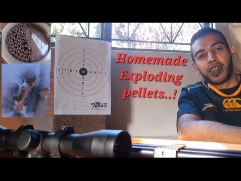 HOW TO MAKE EXPLODING PELLETS .22cal. #airrifleshooting #fun #hobby #diy #howto #experiment #science