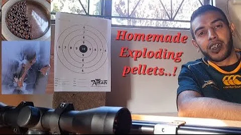 HOW TO MAKE EXPLODING PELLETS .22cal. #airrifleshooting #fun #hobby #diy #howto #experiment #science