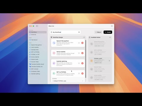 Easily Create Automated Subtitling Workflows