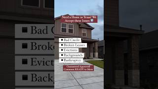 🏡 Second Chance Rentals in Texas | Get Approved with Bad Credit or Past Evictions!