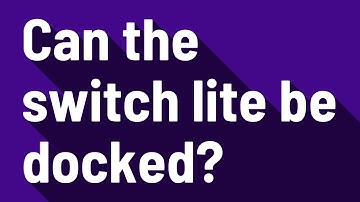 Can the switch lite be docked?
