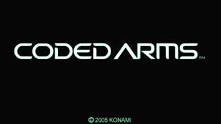 CODED ARMS credit music.