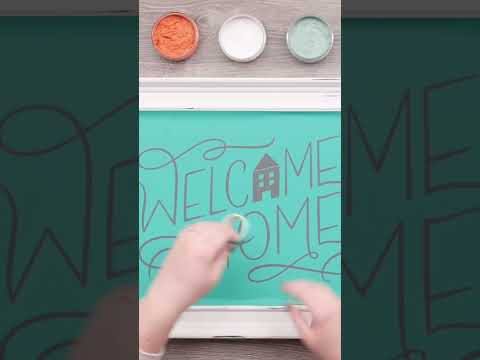 DIY Welcome Home Sign with Chalk Couture
