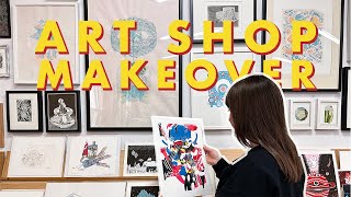 Studio Vlog  Setting up a retail shop in our printmaking studio