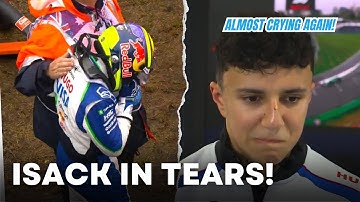 Isack Hadjar Almost Crying Again In interview after Australian GP Warm Up Lap Crash