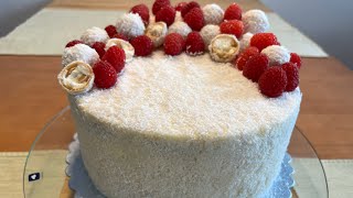 Торт/Kuchen Raffaello нежный напоминающий вкуснейшие конфеты, идеальный торт к празднику 8 марта ❤️