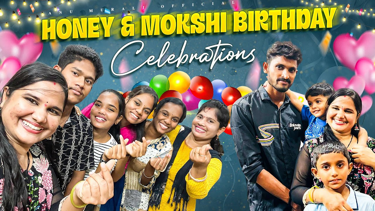 Honey & Mokshith Birthday celebrations 🎉 🥳🥳🥰🤩 #comedy #trending #vlog #viralvideo