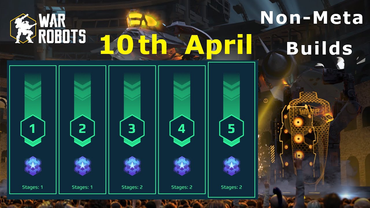 War Robots - Extermination Stages 1-5 April 10th 2025 Non-Meta builds