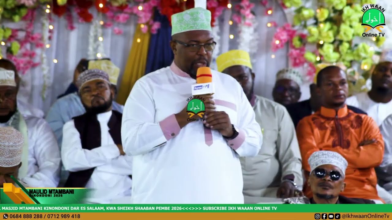 UJUMBE MZURI WA MJUMBE WA BARAZA LA MAULAMAA SHEIKH ISSA BIN OTHMAAN  KTK HADHARA YA MASJID MTAMBAN