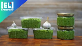 Соус паста из укропа и чеснока на зиму🌿Заготовка для всех блюд за 5 минут👍Замораживаю укроп🌿