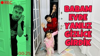 Babam Evde Yalniz Eve Gi̇zli̇ce Gi̇rdi̇k Babama Korkunç Kişkirtma 