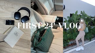 FIRST 24' VLOG : reflecting, goal setting, new car, routine, and 5 a.m. morning.