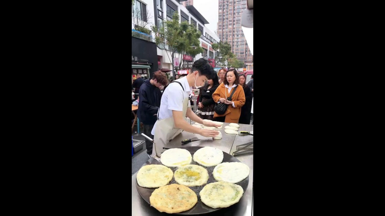 LIVE 🔴Calm Street Work | Scallion Pancakes ASMR