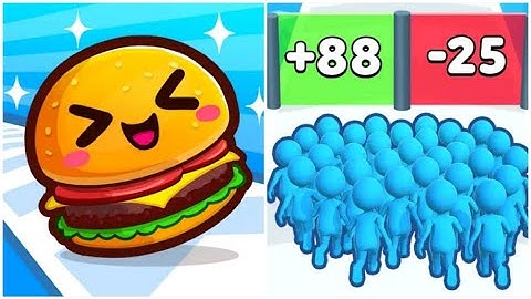 Food Run Vs Count Master 🎨🫁Walkthrough All New Max Update Mobile Gameplay Video YO4390