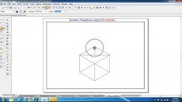 Engineering Graphics | Isometric Projections | Sphere over cube Manual and Software Method