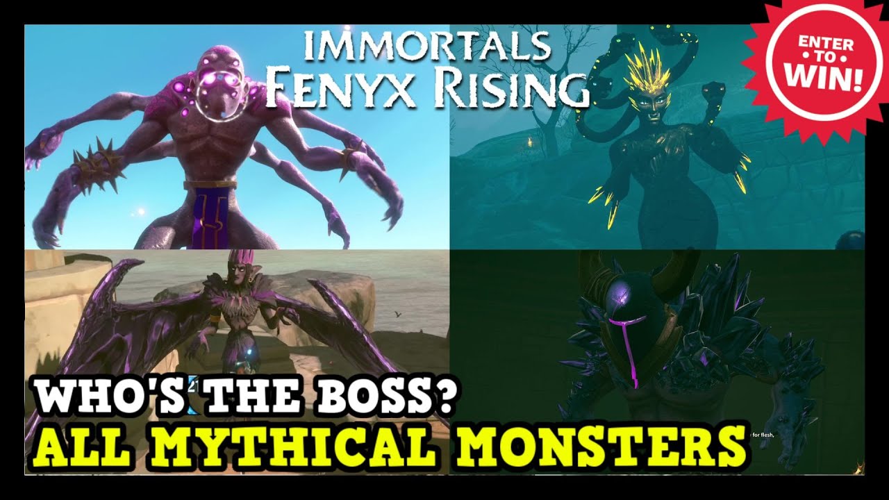 Immortals fenyx rising mythical monsters locations