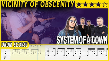 Vicinity Of Obscenity - System Of A Down | DRUM SCORE Sheet Music | #526 DRUMSCRIBE