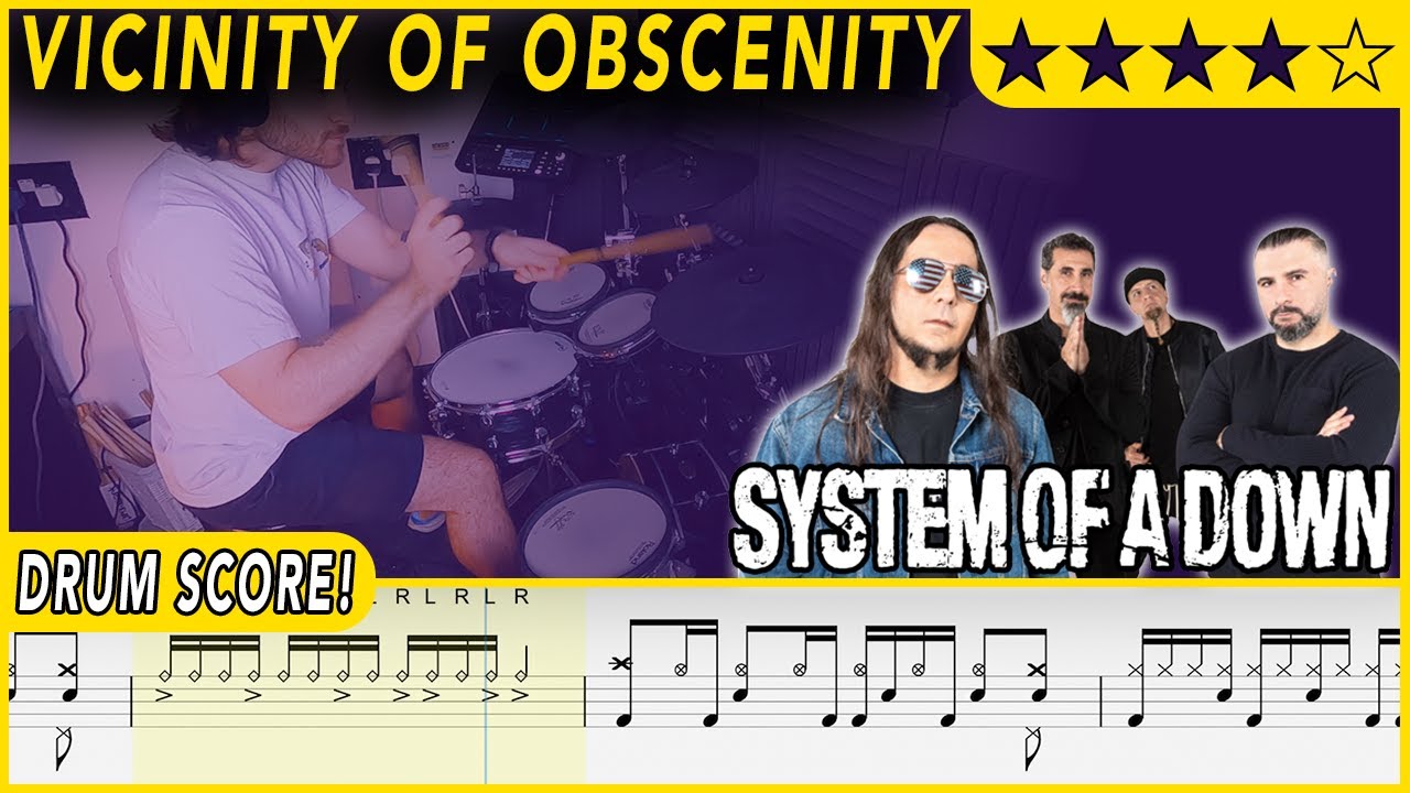 vicinity-of-obscenity-system-of-a-down-drum-score-sheet-music