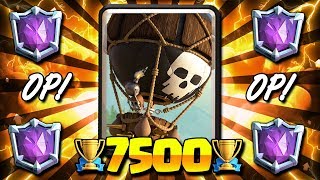 ULTIMATE CHAMPION TROPHY DECK!! 7500+ BALLOON CONTROL!! - Clash Royale