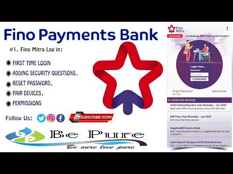 Fino first time login | Fino Payments Bank | Fino me pehli baar login kaise kare????