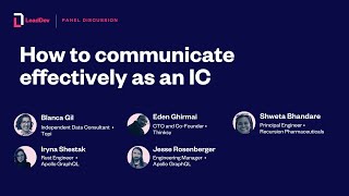 How to communicate effectively as an IC