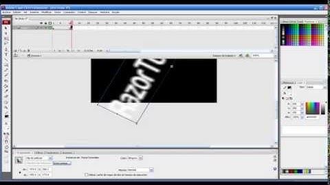 Animación de Texto Rebotando con Flash (en HD)