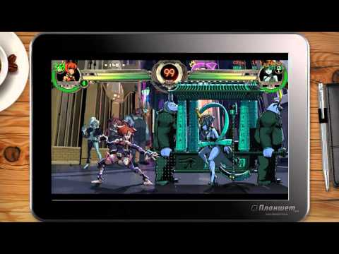 ИГРЫ НА WINDOWS ПЛАНШЕТЕ / Skullgirls 2nd Encore / on tablet pc game playing test gameplay