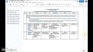 Assignment Calendar Documents UPDATED Profile