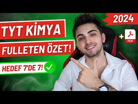 2024 TYT KİMYA FULLETEN SON TEKRAR! 🔥| Bunları Bilmeden Sınava Girme! | #yks #tyt