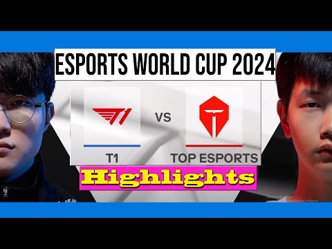 T1 VS TOP ESPORTS | ALL GAMES EWC 2024 | Highlights