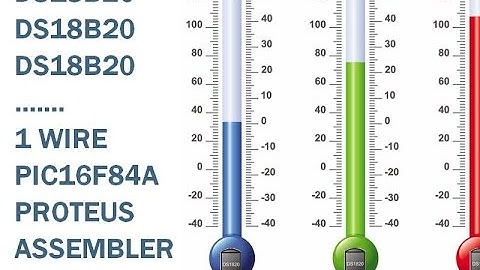 67. Термометр с датчиками DS18B20 и PIC16F84A на одной шине (Урок 58. Теория)
