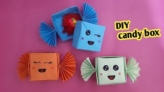 DIY Mini paper candy box / Easy origami candy box /  Paper craft easy  / Aatiqa art craft