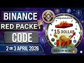 Today red Packet code for earning 