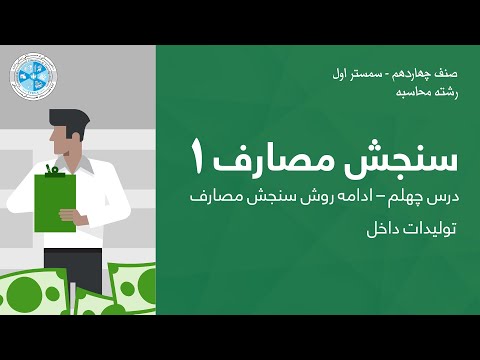 Cost Accounting 1 – Lesson 40 |سنجش مصارف۱ – درس چهلم – ادامه روش سنجش مصارف تولیدات داخل تصدی