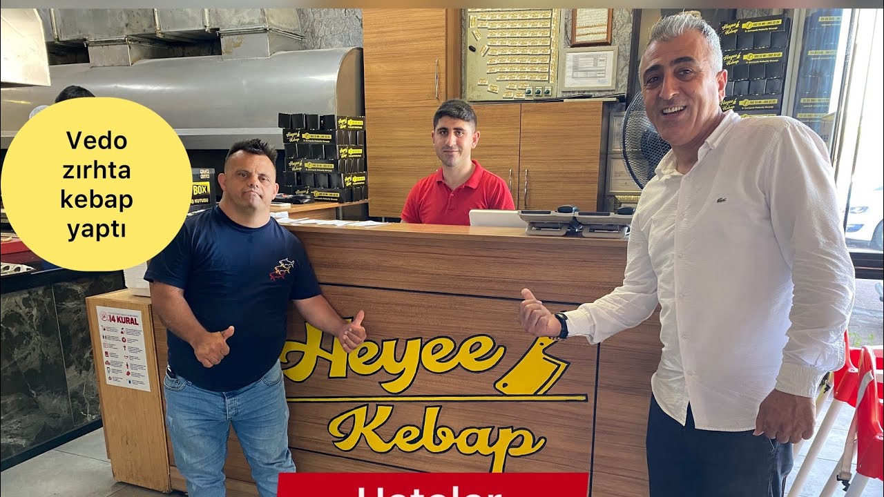 vedo HEYE kebapta zırh Show yaptı. Mutlaka izleyin #heyekebap #vedomurat #mersin