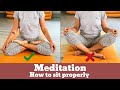 Meditation poses | How to sit properly in the Meditation | Meditation poses for beginners