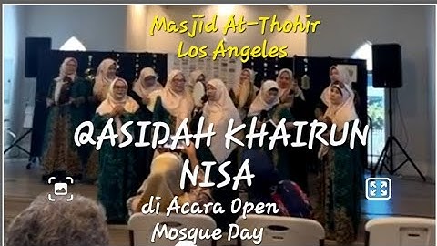 Qasidahan Khairun Nisa di Acara Open Mosque Day 