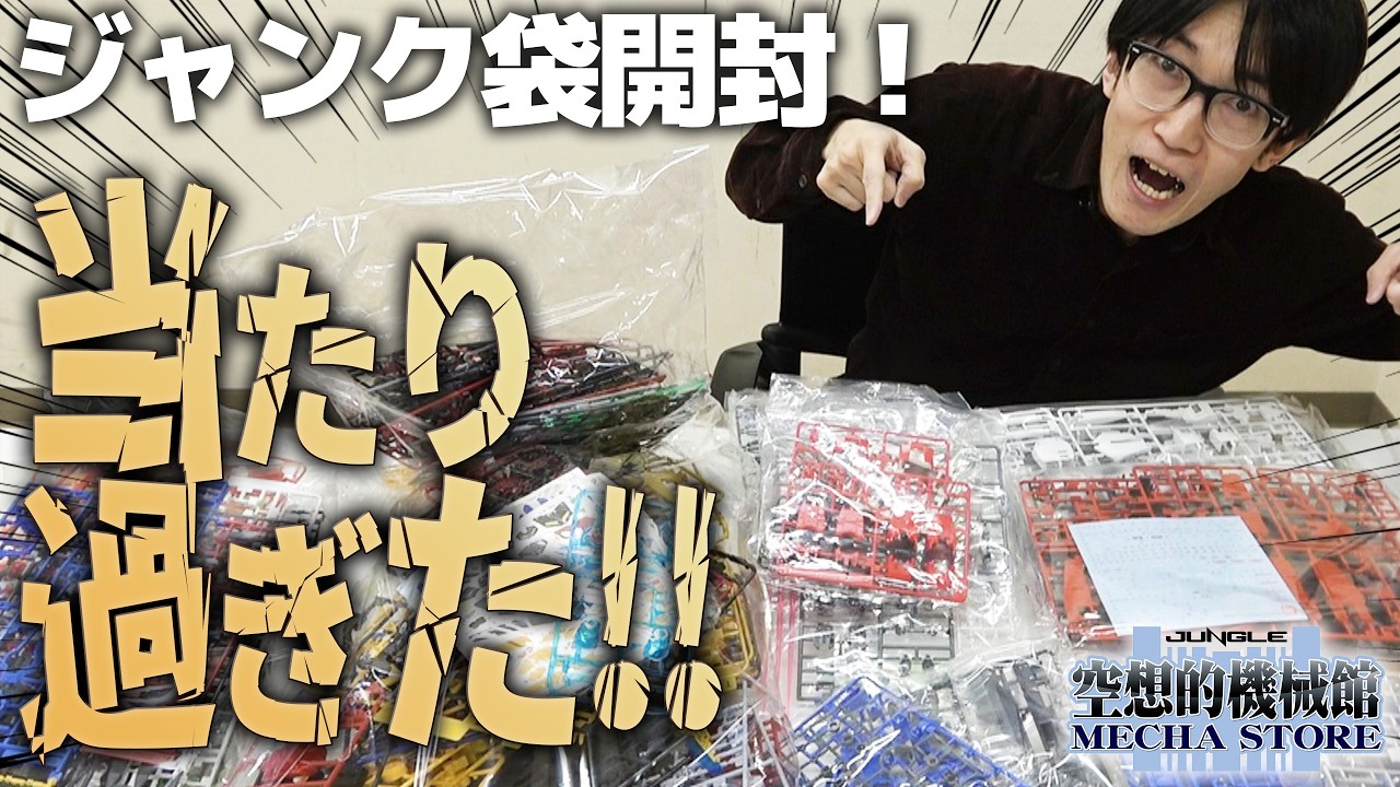 日本橋ジャンク市で8500円分のプラモ袋を開封したら…想像以上だった！