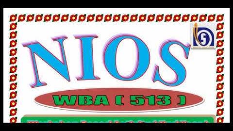 NIOS DElEd WBA 513 Proforma in English  | WBA 513 in PDF Format available Free | Sk the Edifier
