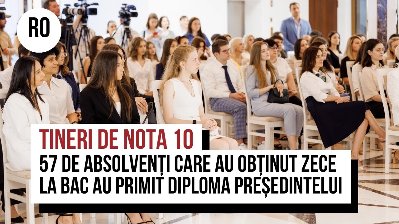 Primit 57 de absolvenți care au obținut zece la Bacalaureat au primit diploma ...