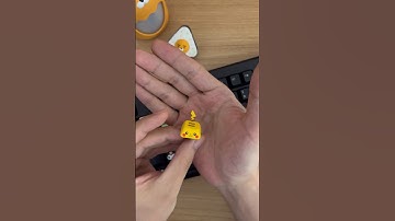 making pokemon pikachu keycaps with clay #shorts