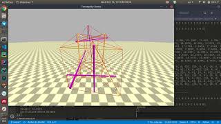 Tensegrity Leg model: Random actions for the model