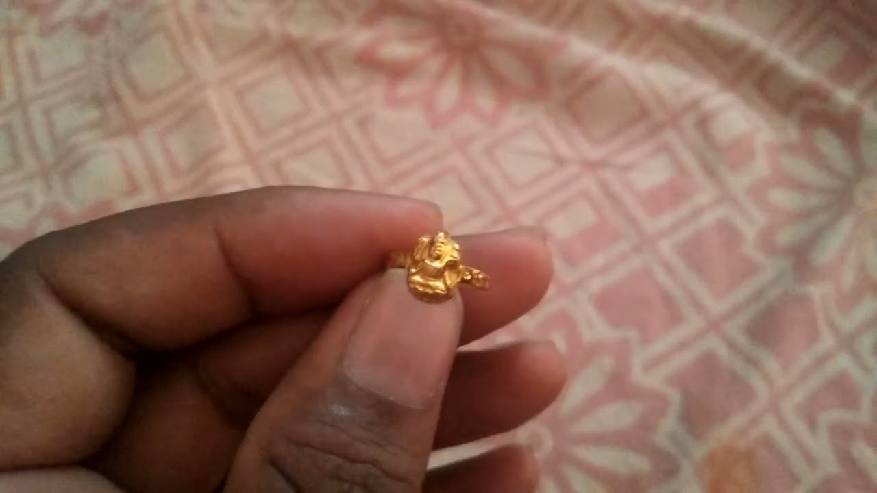22K Gold 'Lakshmi' Ring For Women with Cz - 235-GR5973 in 3.650 Grams