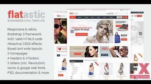 Preview Flatastic - Ecommerce HTML Template TForest