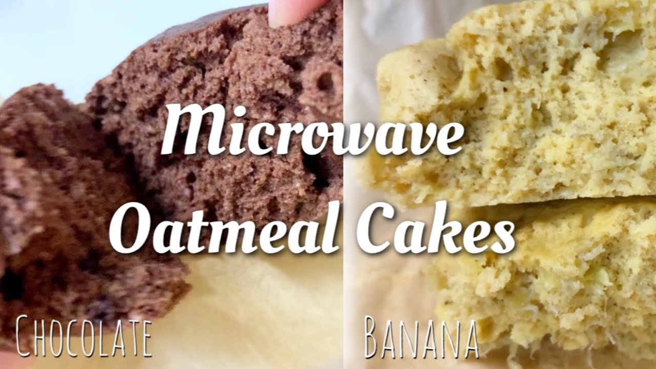レンジで3分ふわふわオートミール蒸しパン Fluffy Oatmeal Cake In Microwave For 3 Minutes Youtube