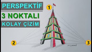 3 Noktali Perspekti̇f Kule Nasil Çi̇zi̇li̇r? - Mehmet Turhan