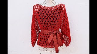 desastre sello Querido Blusa de mujer a crochet o ganchillo para fiesta Majovel muy fácil y rápido  #crochet #ganchillo - YouTube