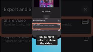 UPDATED!! Save or export movie project in iMovie on your iPhone or iPad